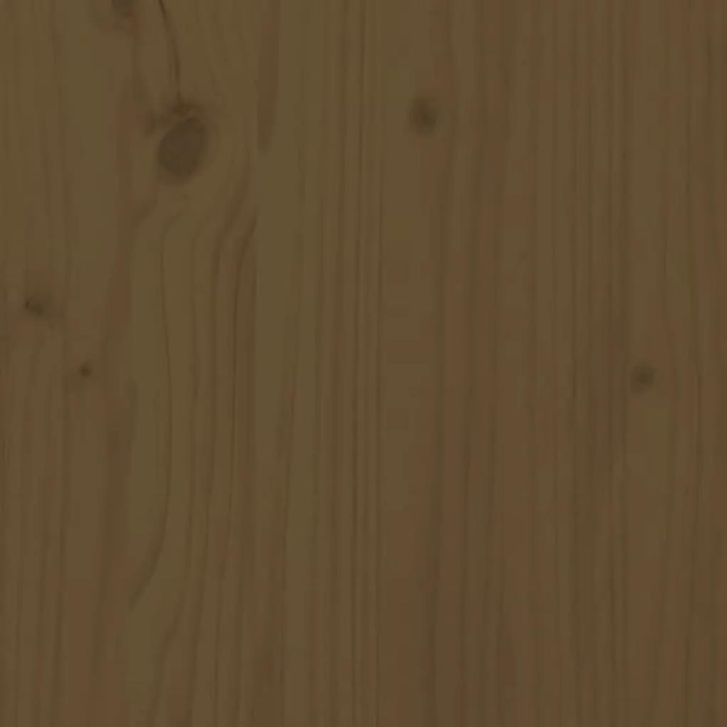Testiera per letto miele 166x4x104 cm in legno massello di pino