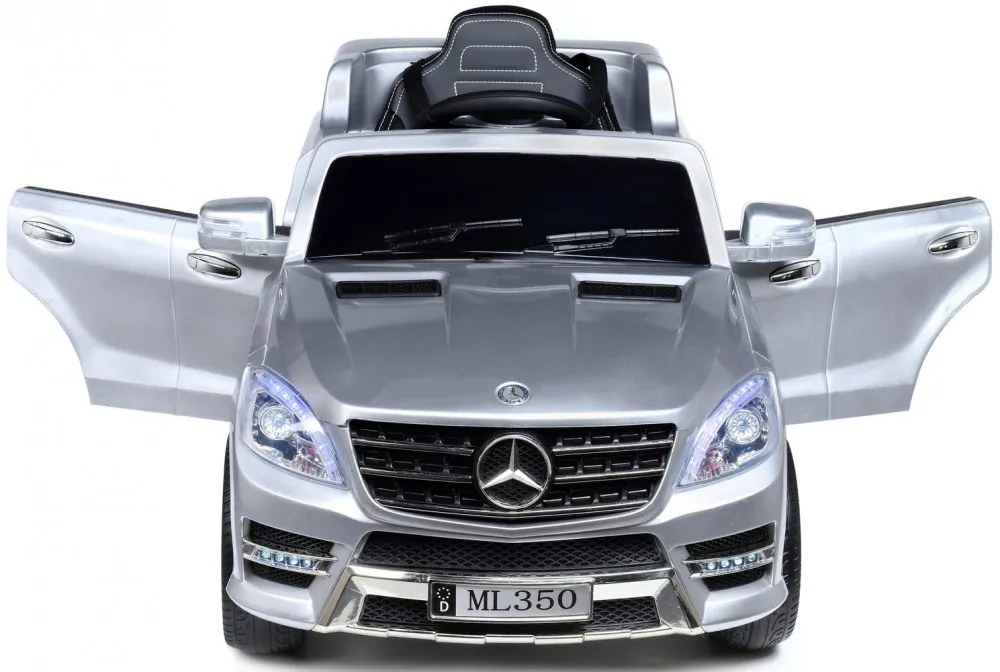 Auto elettrica per bambini Mercedes-Benz ML350 argento metallizzato