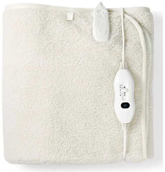 Nedis PEBL120CWT1 - Termocoperta elettrica 60W/230V 150x80 cm lana