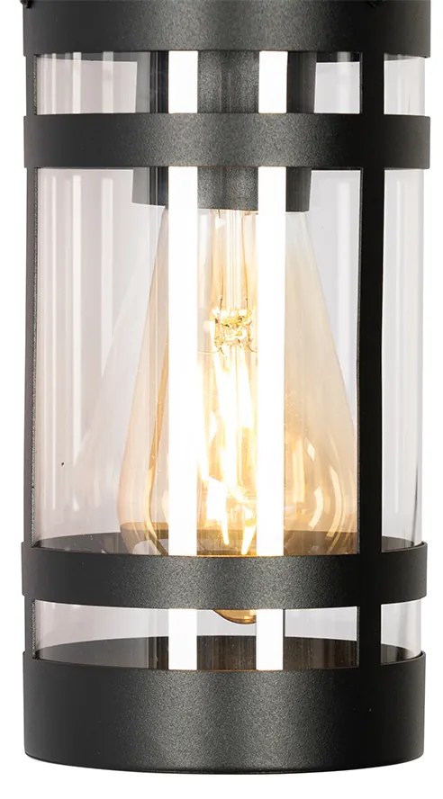 Lampada da parete per esterni industriale nera IP44 - Ruben
