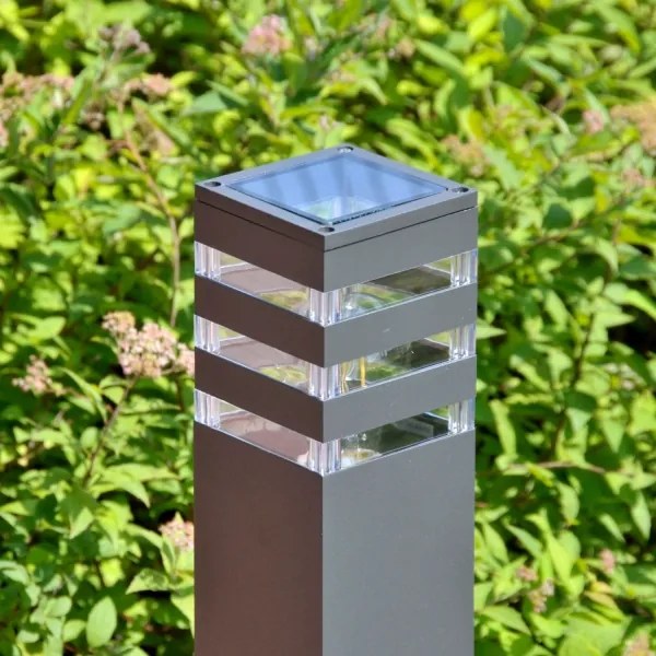 Lampada da esterno LED RGBW dimmerabile TEKSAS 1xE27/12W/230V 74 cm IP44 antracite