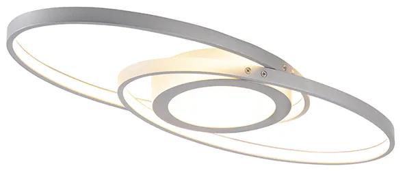 Plafoniera design acciaio LED dimm 3 livelli - AXY