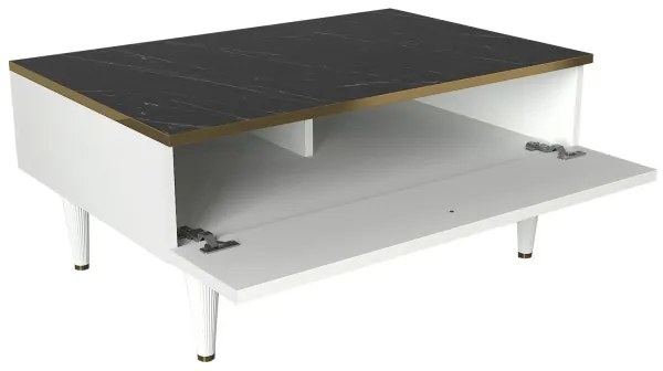 Tavolino RAVENNA 60x90 cm bianco