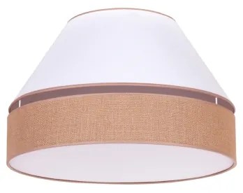 Duolla - Plafoniera AVIGNON 1xE27/15W/230V diametro 50 cm bianco/marrone