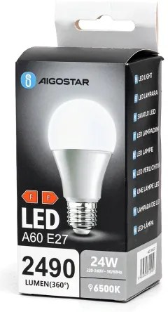 Lampadina LED A60 E27/24W/230V 6500K - Aigostar