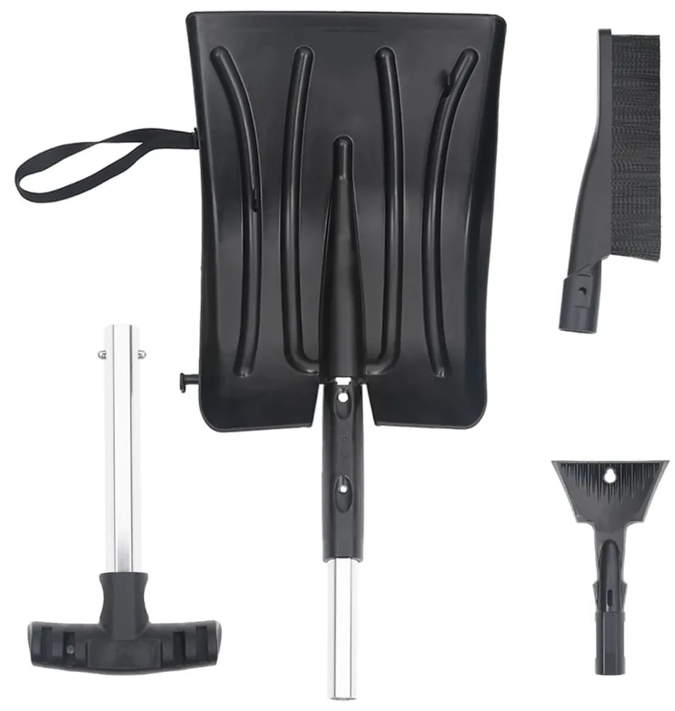 Kit Pala Da Neve 3 İn 1 Nero İn Alluminio /