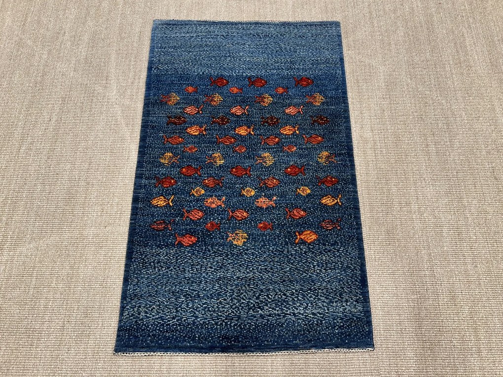 Loribaft Tappeto persiano 80x140 Blu (Iran) Annodato A Mano