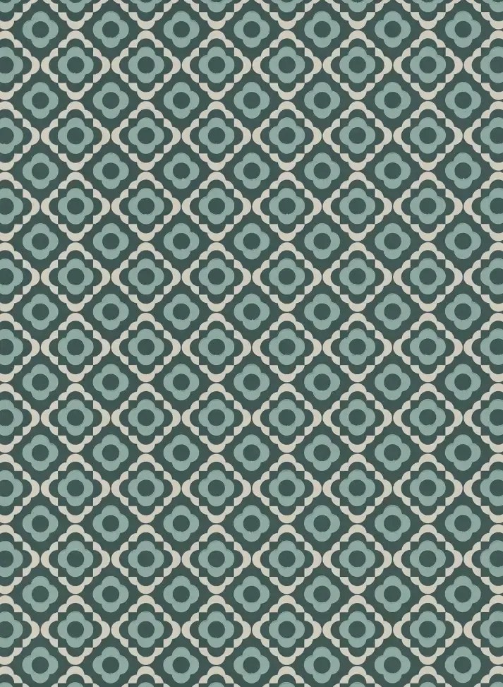Tapete Quatrefoil von Paint & Paper Library - Squid Ink