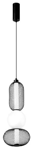 Lampadario LED glamour LED-INKAS-S3-NER nero 2460 lumen, LUCE AMBIENTE DESIGN