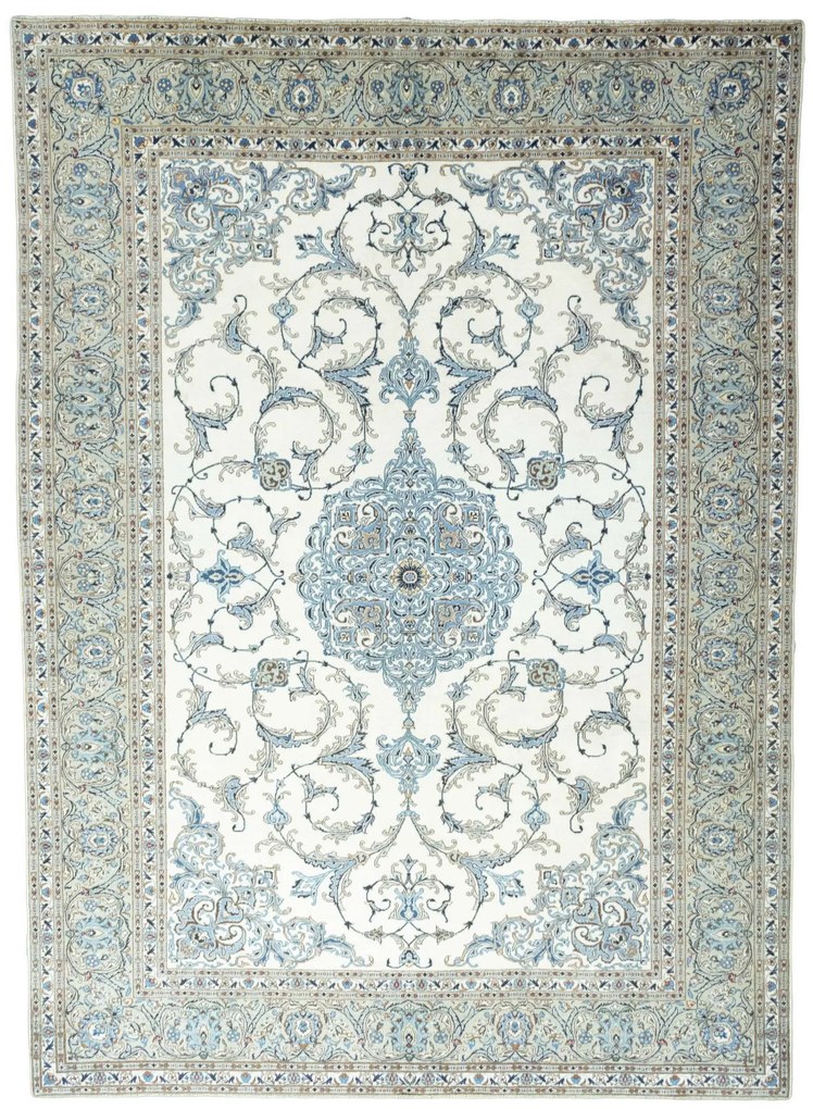 Kashan Tappeto 290 x 400 Beige (Iran) Annodato A Mano