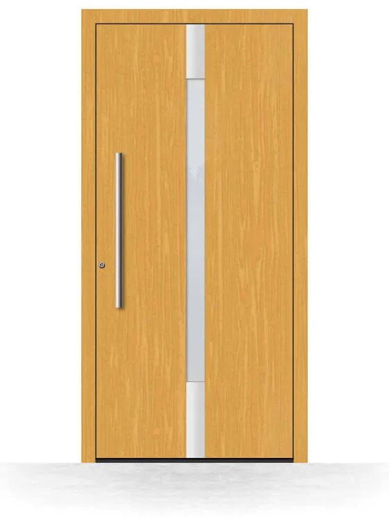 Portoncini in legno, abete chiaro 110, apertura con spinta a sinistra, 850 x 1950 mm, modello Sesto San Giovanni, configura individualmente