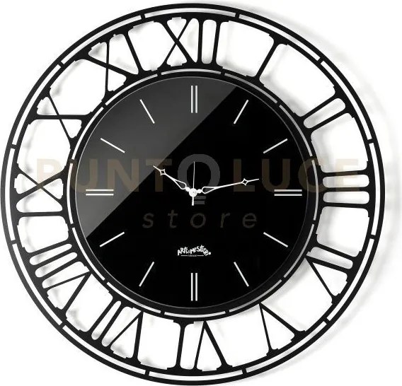 Orologio da parete axis 90 nero,crystal luxe nero