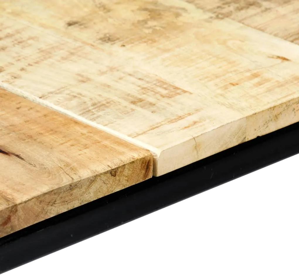 Tavolo da pranzo 140x70x75 cm in legno massello di mango grezzo