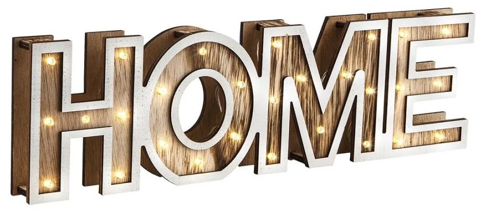 Globo 29975 - Lampada da tavolo LED HOME 28xLED/0,06W/3xAA pioppo