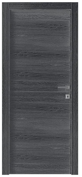 Porta battente Oxford antracite L 70 x H 210 cm reversibile