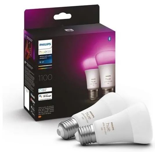 SET 2x Lampadine LED Dimmerabili Philips Hue WACA A60 E27/9W/230V 2000-6500K