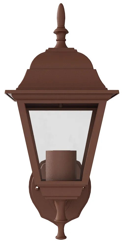 Applique Lanterna da Esterno E27 IP54 Corten - Serie ALFIERI 1A