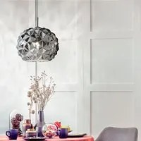 Lampadario Alluminio Contemporaneo Meteora Fum 1 Luce E27