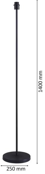 Lampada da terra LED TUNJA 1xE27/20W/230V Ø 30 cm nero/grigio