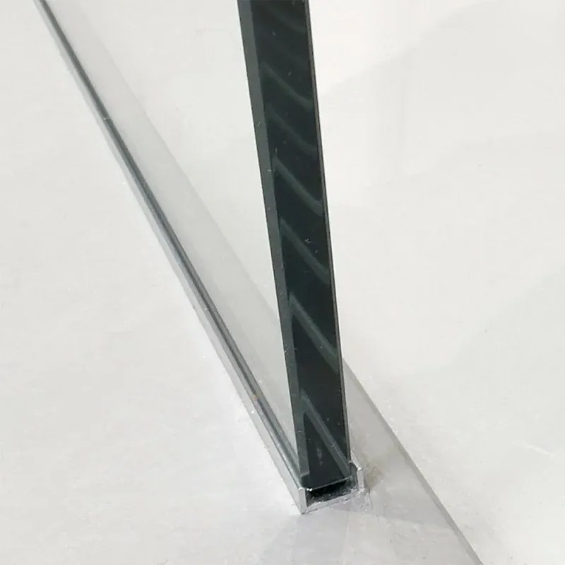 Doccia Walk-In 90 cm trasparente 8 mm profilo cromo H 200 cm Tay