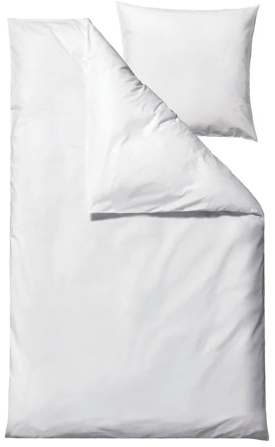 Biancheria da letto bianca in cotone biologico 200x140 cm Wave Optical - Södahl