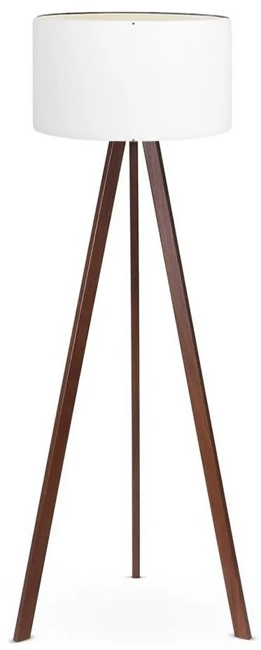 Lampada con piedistallo AYD 1xE27/60W/230V bianco/marrone