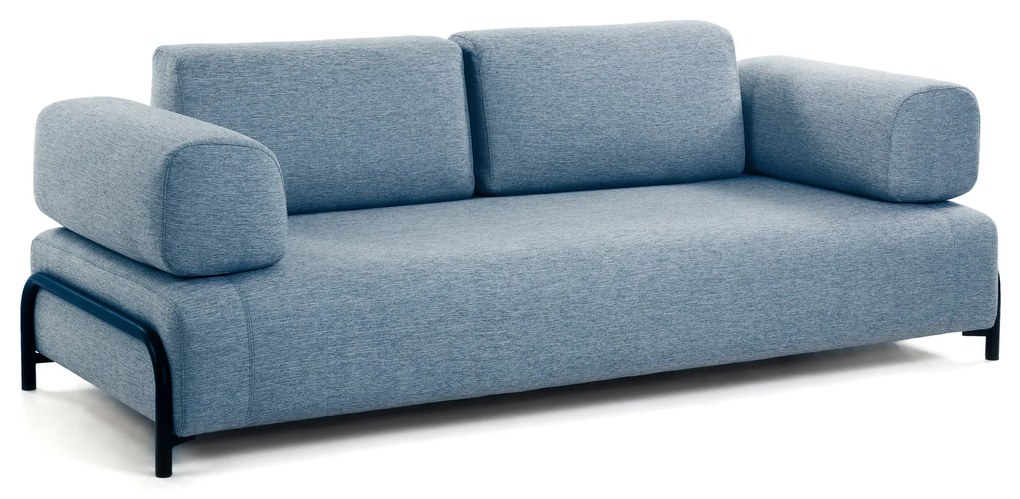 Kave Home - Divano Compo 3 posti blu 232 cm