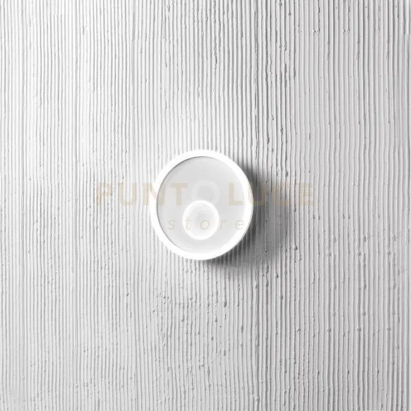 Melania p/p plafoniera 3000k 1300lm 30w d.30cm in alluminio bianco