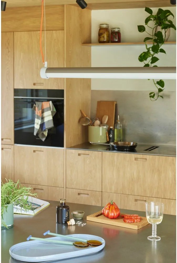 Lampadario LED grigio con intensità regolabile Interplay – Hübsch