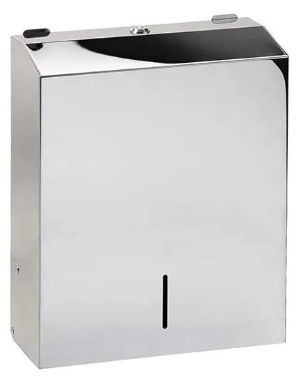Dispenser per asciugamani 28x35 cm in acciaio inox, finitura argento