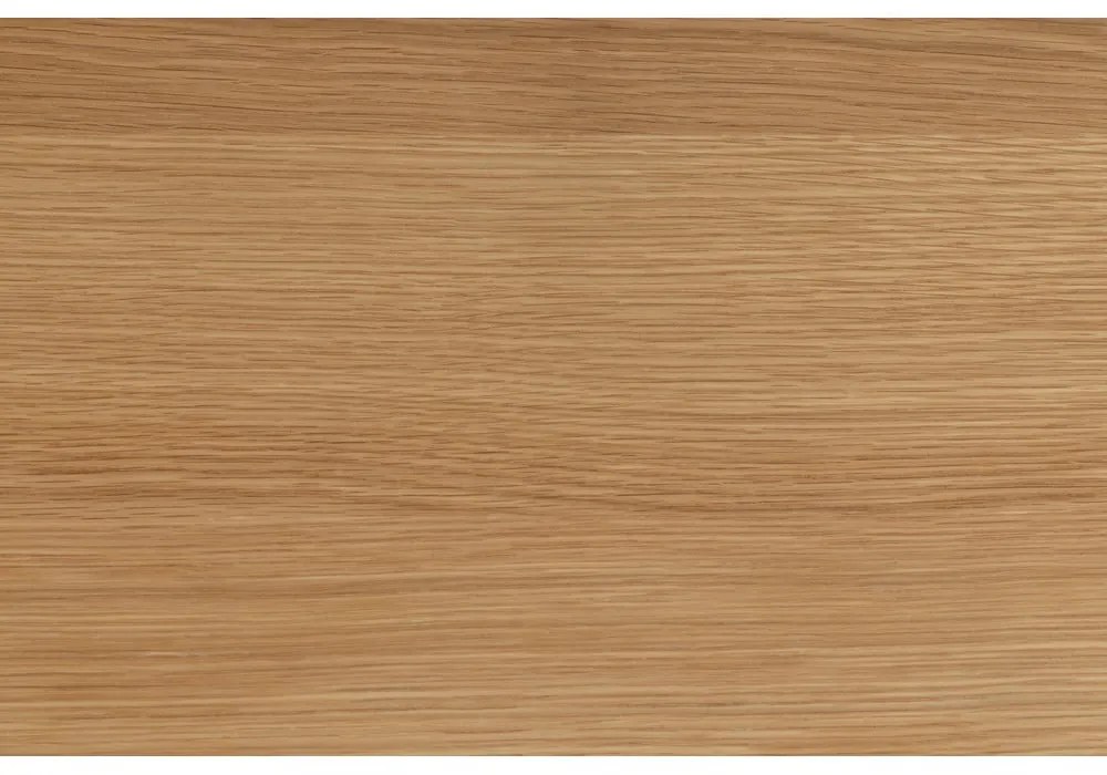 Tavolino rotondo nero e naturale con piano in rovere ø 85 cm Soli - Actona