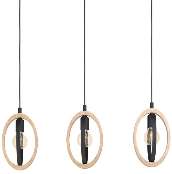 Eglo 43462 - Lampadario a sospensione con filo BASILDON 3xE27/40W/230V