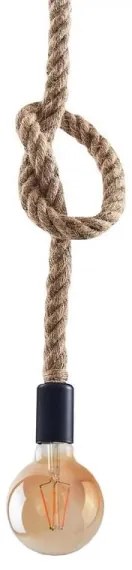 Lampadario LED a sospensione con filo ROPE 1xE27/8W/230V