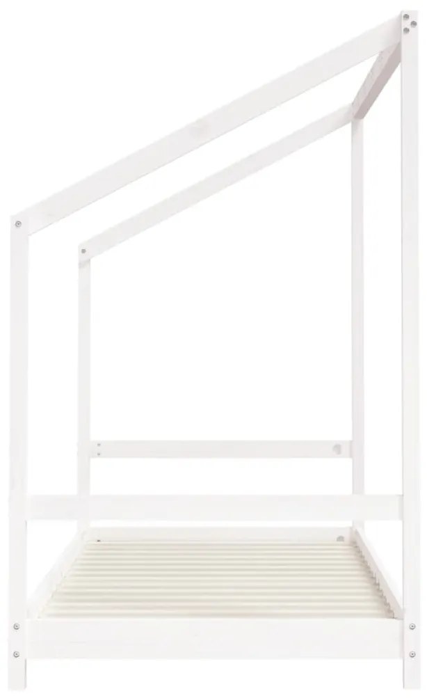 Giroletto per bambini bianco 90x190cm in legno massello di pino