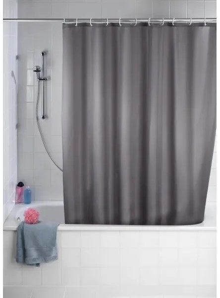 WENKO 20044100 - Tenda da doccia 180x200 cm grigia