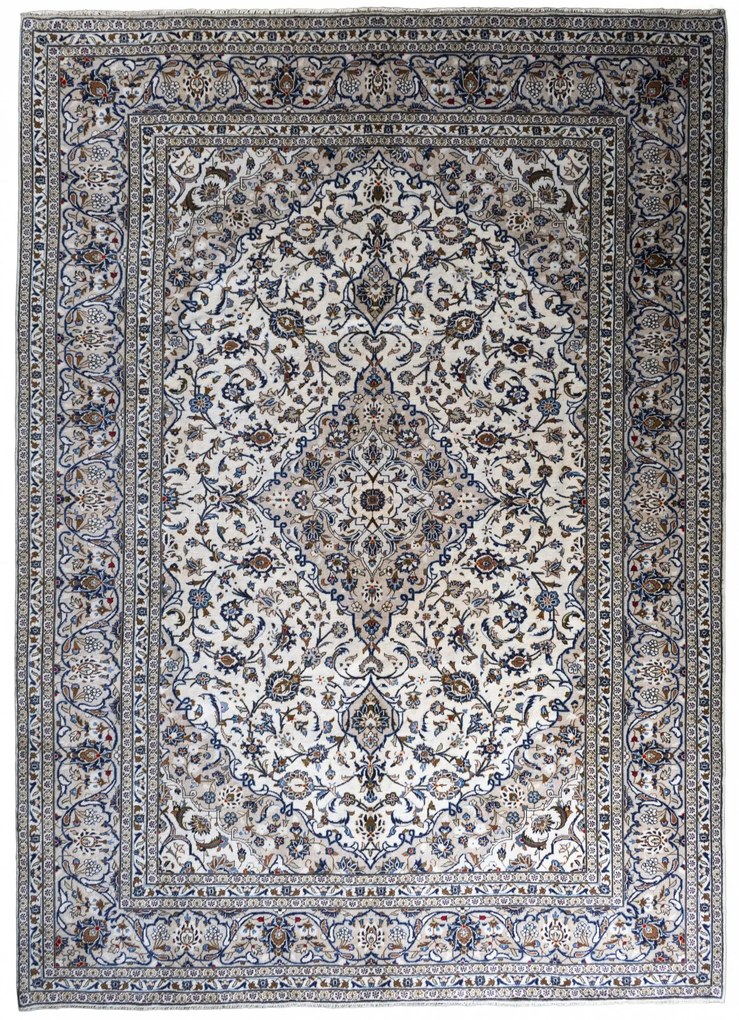 Kashan Tappeto persiano 250 x 350 Beige (Iran) Annodato A Mano