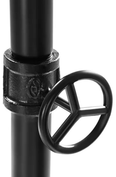 Appendiabiti da terra mobile LINEA marrone/nero