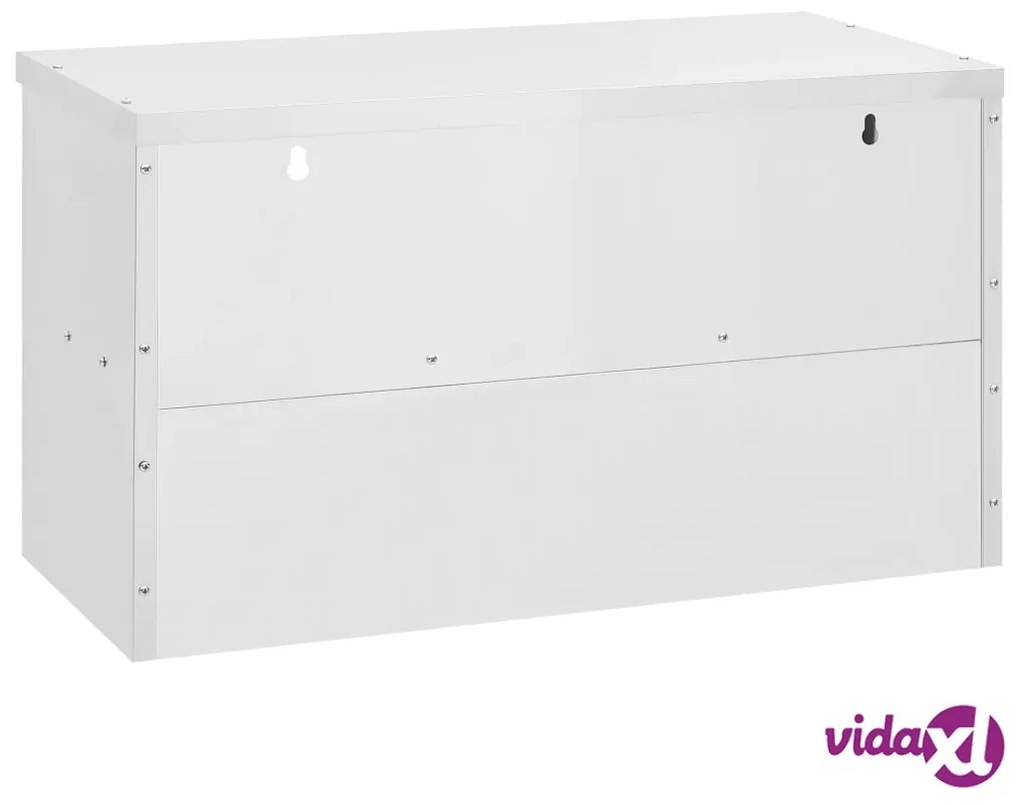 vidaXL Armadietto a Muro da Cucina 90x40x50 cm in Acciaio Inossidabile