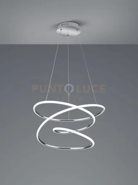Bologna sospensione led  36w 5100lm, 4000k cromo con dimmerazione a...