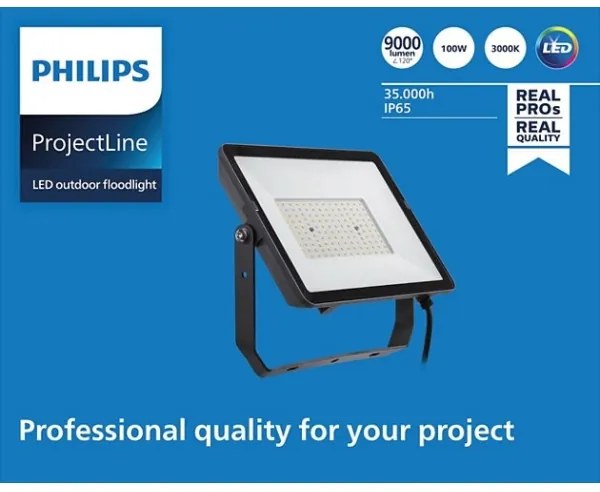 Philips - Proiettore LED da esterno PROJECTLINE LED/100W/230V IP65 3000K