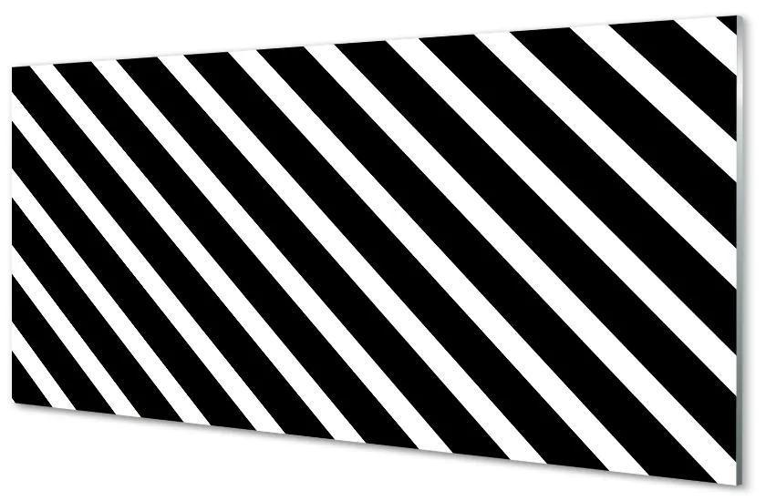Quadro su vetro acrilico Strisce zebra 100x50 cm