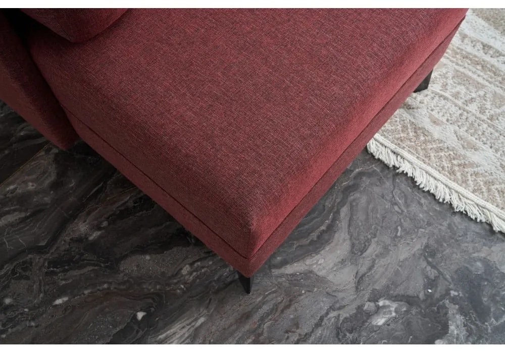 Divano angolare a forma di "U" color mattone Belen - Balcab Home