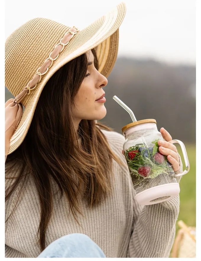 Barattolo con cannuccia 600 ml Fuori – Vialli Design