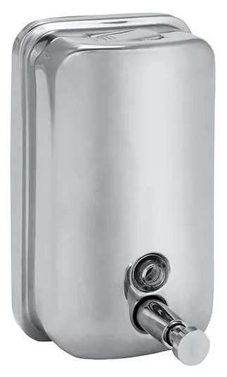 Dispenser per sapone 10x15 cm in acciaio inox/argento