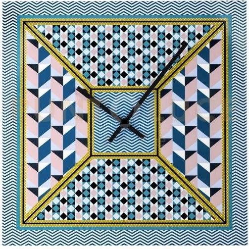 Orologio grande 50x50 decor in cristallo acrilico decorato disegno ...