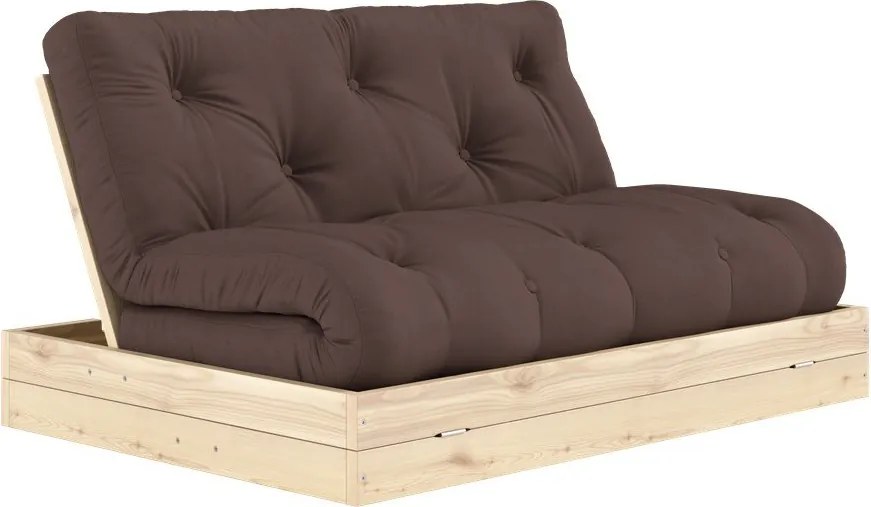 Divano marrone scuro allungabile 145 cm Flip – Karup Design