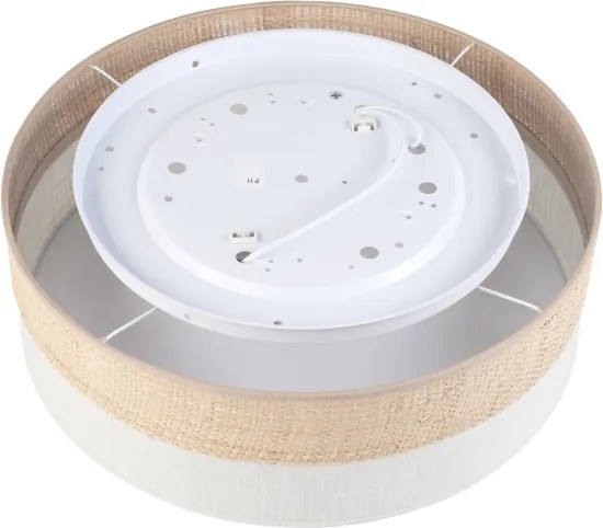 Plafoniera SIRJA BOHO 2xE27/15W/230V Ø 45 cm beige/crema