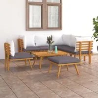 Set Divani da Giardino 8 pz con Cuscini in Massello di Acacia cod mxl 41917