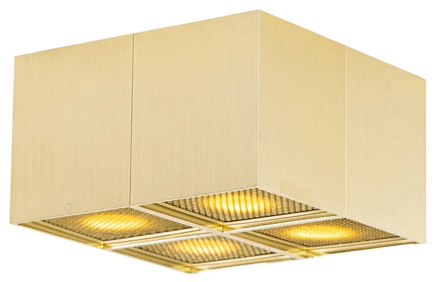 Faretto di design oro 4 luci - Qubo Honey