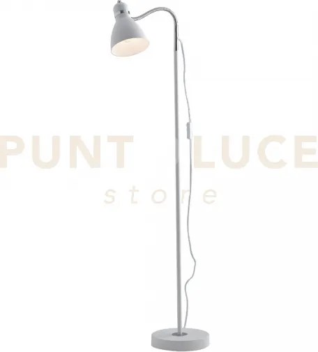 Piantana people bianco 1 luce attacco e27 34x13x142cm orientabile